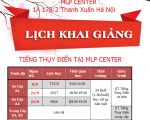 Lịch khai giảng tiếng Thụy Điển tháng 09/2017 tại MLP Center