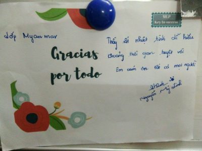 cảm nhận của học viên lớp Myanmar